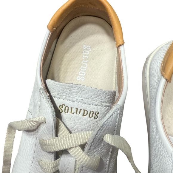 Soludos Ibiza Classic Leather Sneakers – Oasis White (Size 8) - Picture 7 of 16